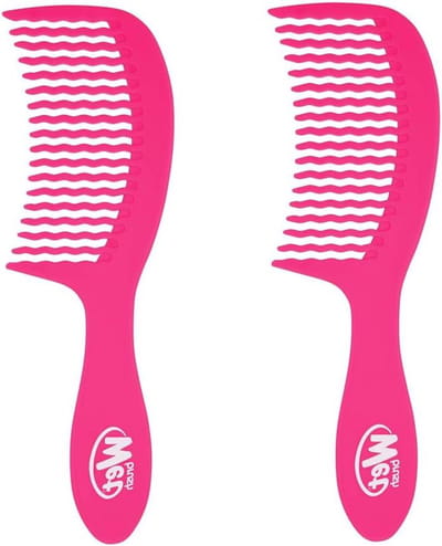 Kam Set - Ontwarrende Kam - Haar Ontklitten - Uniek Tandontwerp - 2 Stuks - Roze