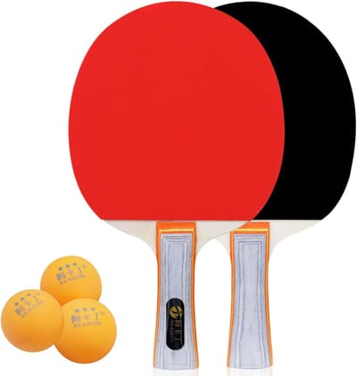 Tafeltennis Set voor 2 Personen: Batten en Ballen voor Beginners en Familiepret