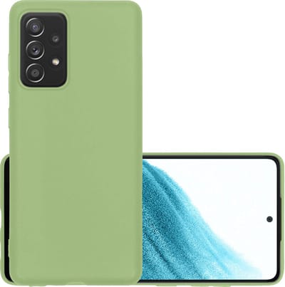Hoesje - Geschikt voor Samsung Galaxy A53 - Sterk & Shockproof - Hoes Cover - Siliconen Case - Groen