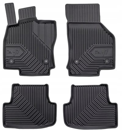 Frogum - No.77 - Automatten 3D - Geschikt voor AUDI A3 (8Y) vanaf 2020 - 4-delig - TPE Rubber - Zwart