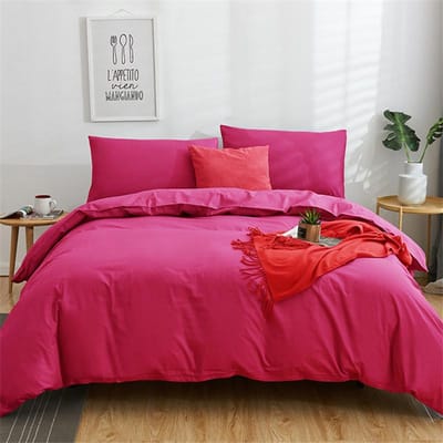 Ensemble Housse de Couette Turquoise Uni en Coton Pima King Queen Double Full Twin Simple Ensemble de Linge de Lit 160x210cm