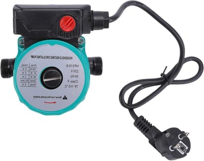 Watercirculatiepomp - Boosterpomp Verwarming - Verwarmingssysteem Ondersteuning - Stille Motor <20dB - 65 L/min - Groen