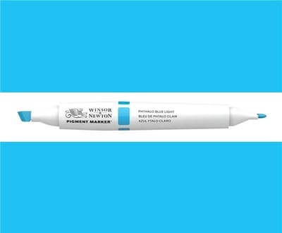 Winsor & Newton Pigment Marker Phthalo Blue Light 0202/053