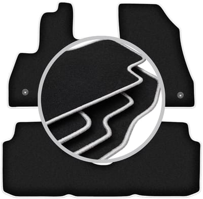 CARLUX-SILVER automatten voor: Fiat 500L minivan (2012-)