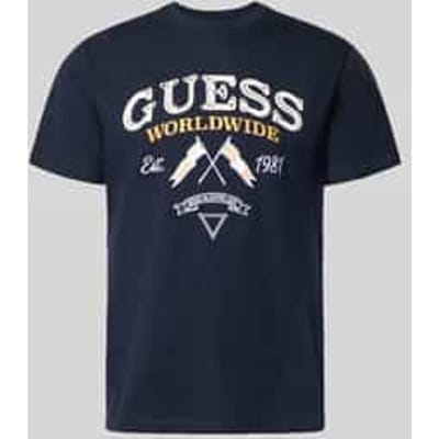 T-shirt met ronde hals en labelstitching