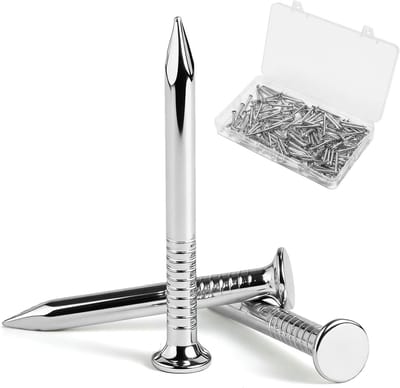 Stalen spijkers - Kleine nagels - Houtbewerking en reparaties - Verzinkt materiaal - 20 mm 220 stuks - Zilver