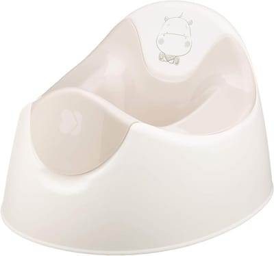 Potje met beker - Zindelijkheidstraining - Leren zelfstandig - Afneembare beker - 30 x 30 x 15 cm - Beige