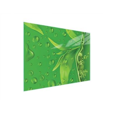 TMK ArtDeko - Snijplank - Gehard Glas - 40x30 cm - Bladeren Motief