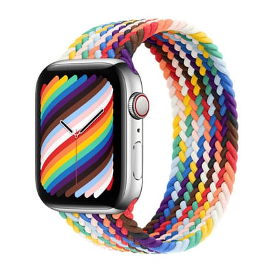 Apple Gevlochten solobandje voor de Apple Watch | 38/40/41/42 mm - Maat 1 - Pride Edition
