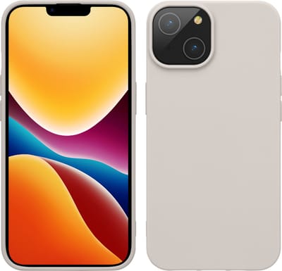 kwmobile telefoonhoesje geschikt voor Apple iPhone 14 - Hoesje voor smartphone - Back cover in mat beige