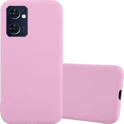 Cadorabo Hoesje geschikt voor Oppo FIND X5 LITE / Reno7 5G in CANDY ROZE - Beschermhoes gemaakt van flexibel TPU silicone Case Cover