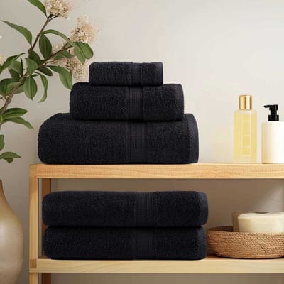 vidaXL - Gastendoek - SOLUND - 50 - st - Zwart - 30 - x - 30 - cm - 550 - gsm