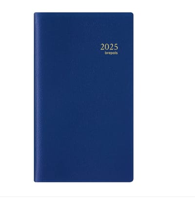 Brepols agenda 2026 - NOTAPLAN - Genova + Notes - Weekoverzicht - 1w/2p - Blauw - 8,9 x 16 cm
