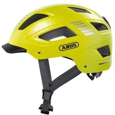 Fietshelm ABUS HYBAN 2.0 signal yellow M - 52-58 cm - geel - Geschikt voor gebruik op elektrische fietsen - stadsfietsen - 400 g