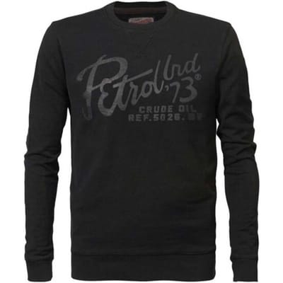 Jack & Jones Trui Jcoclub Back Script Print Sweat Hoo 12300458 Black Mannen Maat - M