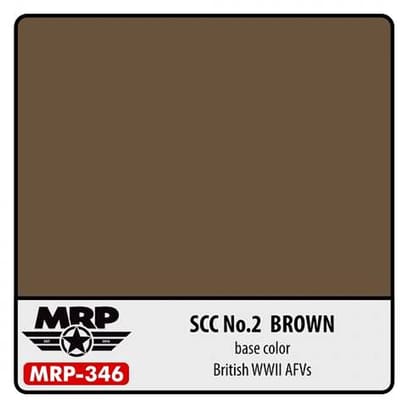 Mr. Paint MRP-346 - SCC No.2 Brown – 30 ml verf voor Airbrush & Detailwerk