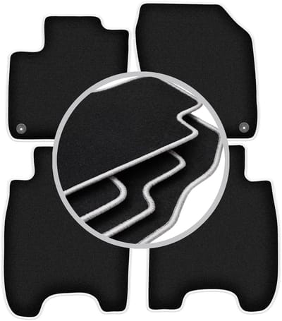 CARLUX-SILVER automatten voor: Honda Civic IX hatchback (2012-)