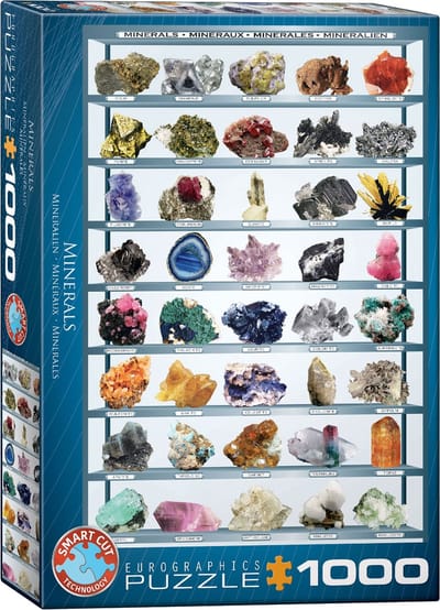 Eurographics puzzel Mineralen van de Wereld - 1000 stukjes legpuzzel.