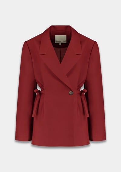 Harper & Yve Anina-bl Blazers Dames - Bordeaux - Maat L