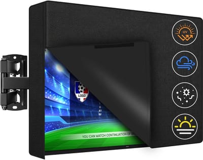 Outdoor TV-hoes, Outdoor TV Cover voor 28–32 Inch Televisies, 600D Oxford-Stof met PU-Coating, Waterdicht, Stofdicht, Weerbestendig, Anti-UV, Geschikt voor Beugels, Zakje voor Afstandsbediening
