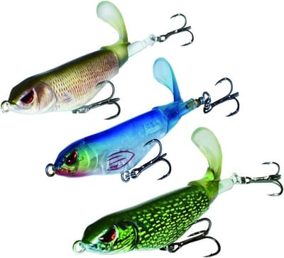 Drijvende Topwater Plug met Roterende Staart - Vislokker voor Baars, Snoek en Roofvis