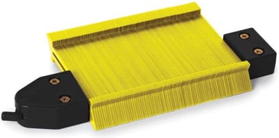 Toolland Handige plastic contourmal met vergrendeling, 4 cm diepte, nauwkeurige profielaftekening en snel aanpassen