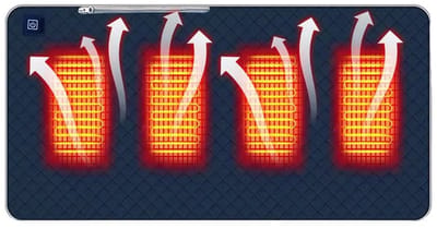 Deze elektrische deken van 45x90 cm is zacht en comfortabel en heeft 3 instelbare temperatuurstanden. Dankzij het draagbare ontwerp is hij ideaal Geschikt voor kamperen, het kijken van sportwedstrijden in stadions en andere buitenactiviteiten.