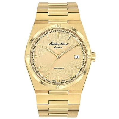 Mathey-Tissot Zeus Geelgouden Kleur Roestvrij Staal Champagne Kleur Plaat Automatisch H118ATPDI Herenhorloge champagne