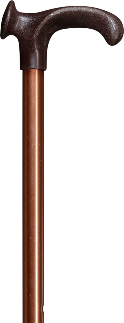 Gastrock Verstelbare wandelstok - Brons - Relax-grip - Rechtshandig - Ergonomisch handvat - Verstelbaar - Lengte 76 - 99 cm - Aluminium - Gewicht 295 gram - Diameter wandelstok 18 mm - Wandelstokken - Voor heren en dames - Anatomische wandelstok