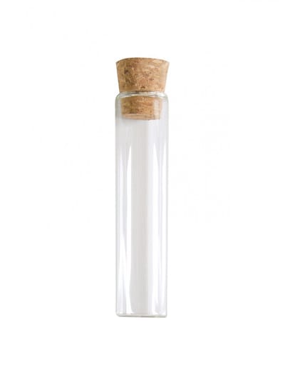 SANTEX - Glazen reageerbuisje 10 cm met kurk