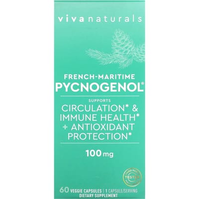 Viva Naturals, Franse-Maritieme Pycnogenol, 60 Plantaardige Capsules
