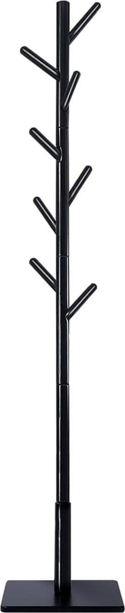 ApexArte® Kapstok Staand - Garderoberek - Kledingrek Haken- Industrieel - Zwart