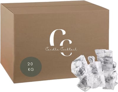 Candle Cocktail Gelwas Transparant 20 KG Incl. GRATIS Lontenset – Professionele Gelwax voor Gelkaarsen – Heldere DIY Kaarsenwas Bulk
