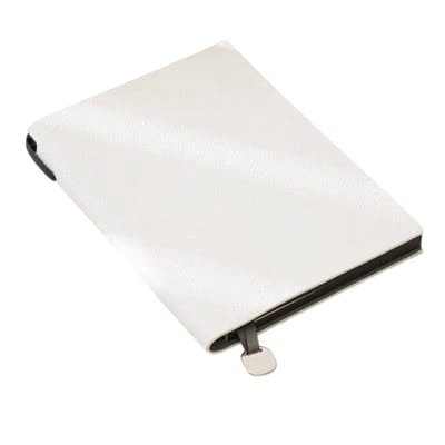 PU Lederen Notitieboek A5 – Luxe Notitieboek voor Kantoor, Studenten & Takenlijst - Dagboek, Agenda & Cadeau - Wit