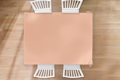 Tafelkleed - Tafellaken - 200x150 cm - Abrikoos - Roze - Pastel - Effen - Kleur - Binnen en Buiten