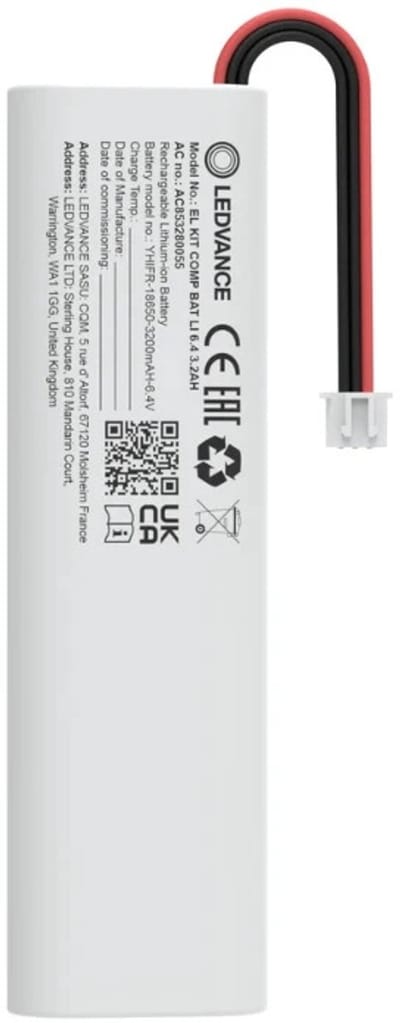 Ledvance Elektrisch Onderdeel | EMERGENCY KIT COMPACT BATTERY BAT LI 6.4 3.2AH