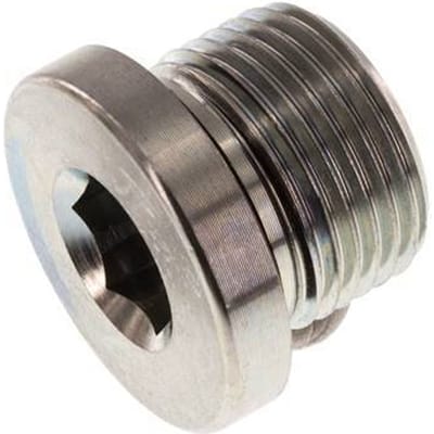 Plug M20 X 1.5 Staal NBR met Binnenzeskant 400bar [2 Stuks]