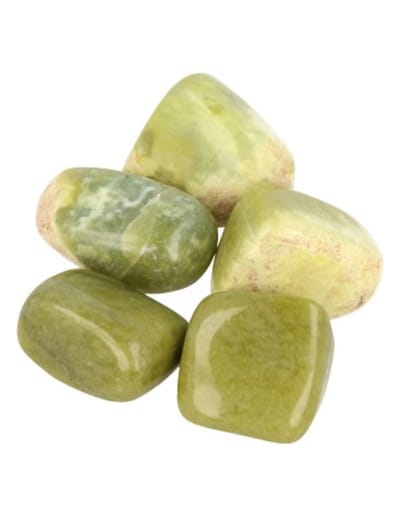 Jade olijf 500 gr. trommelstenen (mt3)