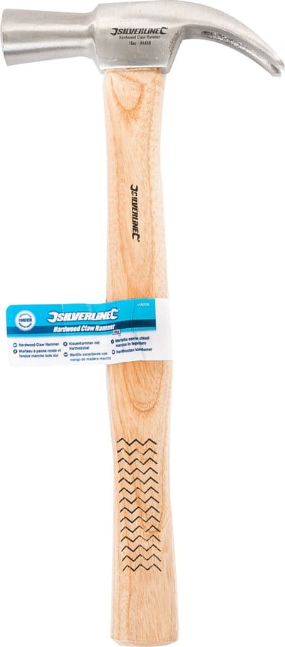 Silverline Klauwhamer - Gesmede Stalen Kop - Hardhouten Steel - 454 gram