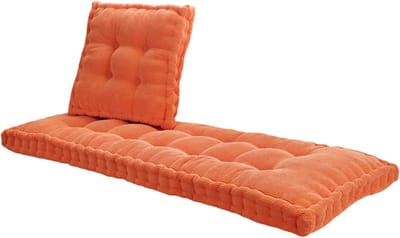 Buitenkussen Bank - Zitkussen - Tuin Meubilair - 10 Cm Dik - 50x160 Cm - Oranje