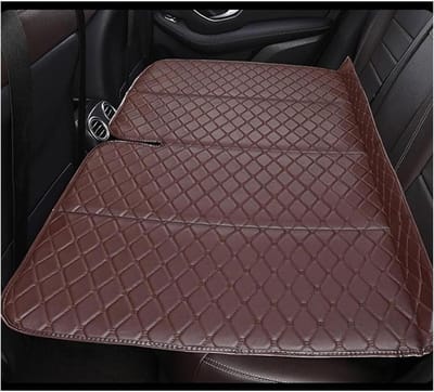 Niet-opblaasbaar Autobed - Reismatras Kampeerbed - Reizen en Kamperen - Geen Luchtlekkage - 75 x 35 x 10 cm - Koffiebruin