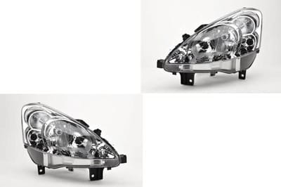 Koplampen Halogeen - Schijnwerpers Set - Auto Verlichting - Met Motor Nivellering - Links Rechts - Transparant