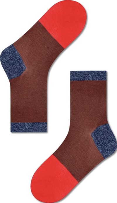 Hysteria by happy Socks sokken maat 39/41bruin/rood