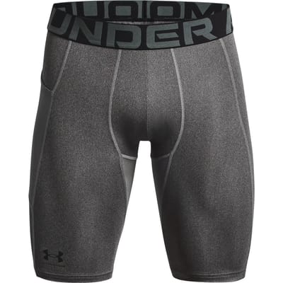 Under Armour UA HG Armour Lng Shorts Heren Sportbroek - Grijs - Zwart