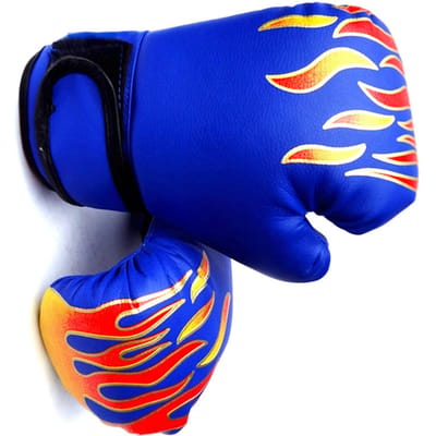 Kinder Bokshandschoenen voor Professionele Gevechten Jeugd Bokstrainingshandschoenen Verdikte PU Bokszakhandschoenen Blauw blauw