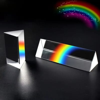 Optische Serie - Prisma - Lichtbreking Nauwkeurigheid - Rechtshoekig Ontwerp - Prisma - Voor Studenten - Model PRS-RA3