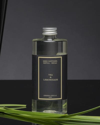 Cereria Mollà 1899 Mikado Refill  500ml Tea & Lemongrass Navulling voor mikado Geurstokjes