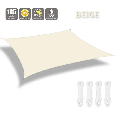 2mx3m Waterdicht Zonnescherm Zonwering Bescherming Schaduwdoek Luifel Kampeerdoek Groot voor Buiten Overkapping Tuin Terras 2*3M