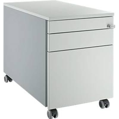 Schäfer Shop  Select Verrijdbaar ladeblok 126, met greepuitsparing blank aluminium/lichtgrijs/lichtgrijs
