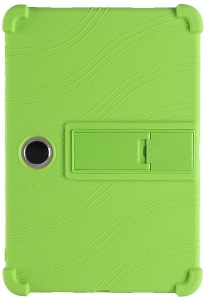Coverup Tablethoes geschikt voor OPPO Pad SE Hoesje - Siliconen Back Cover met Kickstand - Groen